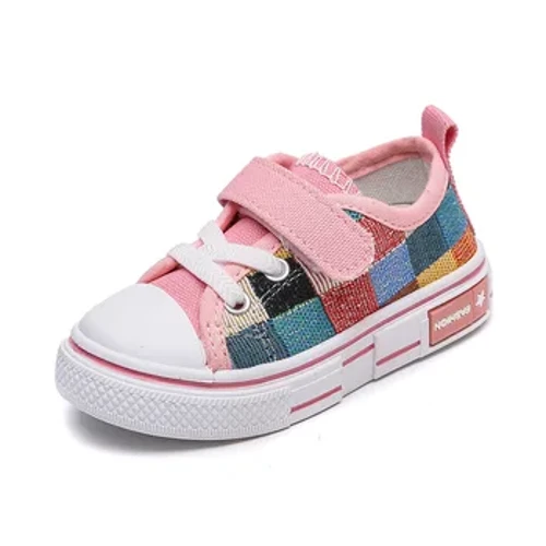 Izicathulo Zezingane Ezivamile Izingane Ezisacathula Izingane Amateki ekhanvasi Abafana Amantombazane Imfashini Yakudala I-Checkered Soft Rubber Sole Spring Autumn
