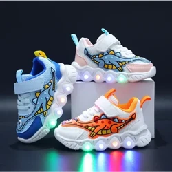 Bróg Leadóige Faoi stiúir Traenálaí Leanaí Sneaker Ócáideach Cartoon Boy do Boy Kid Bróg do Chailín Mogalra Bróg Breathable Bróg Leanbh Soilsithe