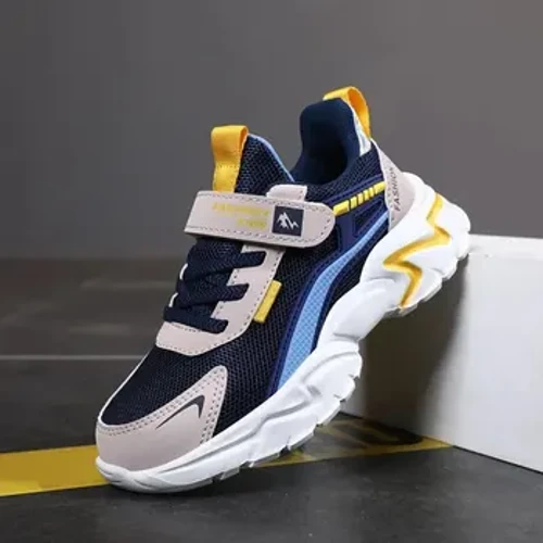 Izicathulo Ezigijimayo Zomfundi Eziphefumulayo Zabafana Izingane Ezinkulu Eziphakathi U-Eva Outsole Spring Autumn Mesh Shoes