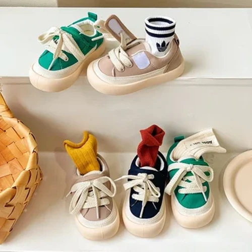 Sepatu Bayi TK Musim Semi Musim Panas Baru Korea Laki-laki Sepatu Kanvas Serbaguna Anak-anak Sepatu Anak Perempuan Tunggal Lembut Kasual Sepatu Pasang Zapatillas