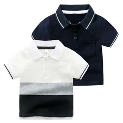 Crys Polo Plant Haf Cain Crysau T Bechgyn Ansawdd Uchel Ffabrig Cotwm Top Tees Dillad Plant