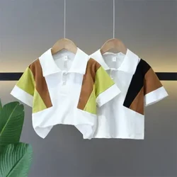 Thời Trang Cho Bé Trai Áo Sơ Mi Mùa Hè Trẻ Em Thiết Kế Quần Áo Trẻ Em Áo Sơ Mi Polo Tay Ngắn Thoáng Khí Polo Trẻ Em Bé Trai 7-12y