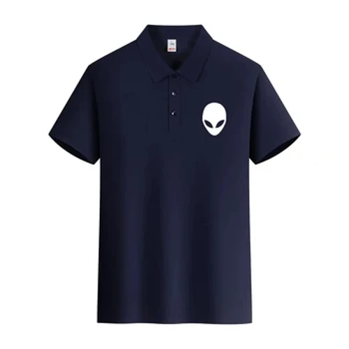 Personoitu rinnassa Logo Miesten poolo T-paita Muoti Rento T-paita Simplicity Loose Crewneck Summer Hengittävä Miesten Topit Lasten Poolo