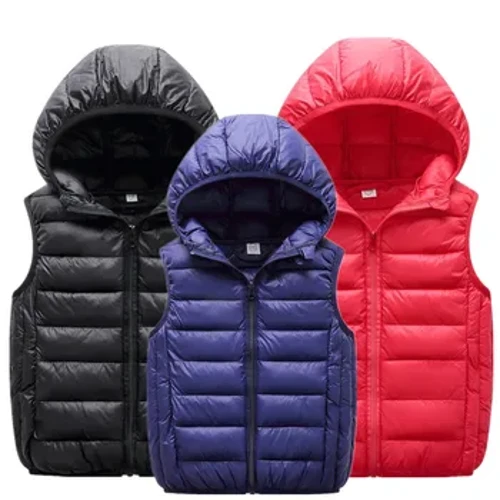Adolescentes crianças jaqueta leve coletes quentes outono inverno meninos meninas pai-filho casaco crianças com capuz outerwear