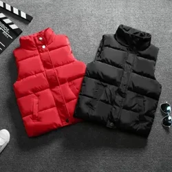 Zēni Meitenes Ziemas Rudens Dūnu Veste Mētelis Bērni Bērni Silta Veste Virsdrēbes Apģērbs Zīdaiņu jaka 3 4 5 6 7 8 9 10 gadiem