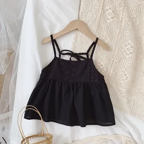 Ingane Entsha Yasehlobo u-Camisole I-Vest Yentombazane Esanda kuzalwa Ingane Ezacile Eqinile Evamile Izingubo Ezilengayo Ezilenga Ukotini Lwezingane