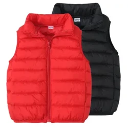 Bé Trai Xuống Áo Vest Mùa Đông Nhẹ Áo Cổ Đứng Áo Thời Trang Trẻ Em Hàn Quốc Áo Khoác Quần Áo Thu Đông Cho Bé Gái Áo