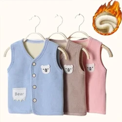 Kinderkleidung, Weste, Kinderweste, Junge und Mädchen, dickes Samtfutter, hält warm, Jacken, Weste, Kinderkleidung, Herbst und Winter