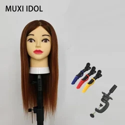 98% Echt Hoer Poppen Kapp Fir Frisur Professionell Training Kapp Kit Mannequin Kapp Styling Fir ze üben Hot Curl Iron Straighten