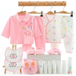 18 Bộ Quần Áo Sơ Sinh Bộ Quà Tặng Bé Gái Cotton Nguyên Chất Bộ 0-3 Tháng Thu Mùa Xuân Quần Áo Trẻ Em Phù Hợp Với unisex Không Hộp