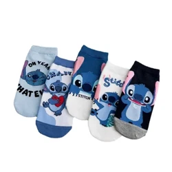 Disney Stitch Damstrumpa Tecknad Stich Figur Bomull Komfortstrumpor för pojkar och flickor Modestrumpa Partihandel Julklappar