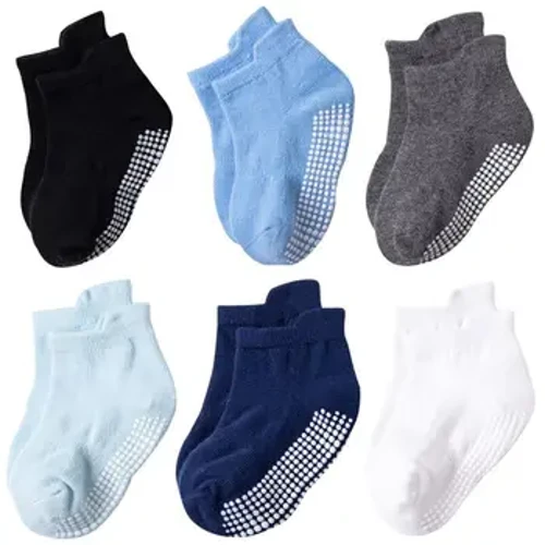 6 Cặp/lô 0 Đến 6 Tuổi Cotton Trẻ Em Chống Trơn Trượt Thuyền Tất Cho Bé Trai Bé Gái Thấp Cắt Tầng Kid sock Với Tay Cầm Cao Su Bốn Mùa