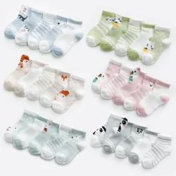 5 par/lote 0-2Y calcetines para bebés, calcetines para bebés para niñas, calcetines bonitos de malla de algodón para recién nacidos, calcetines para niños pequeños, accesorios de ropa para bebés