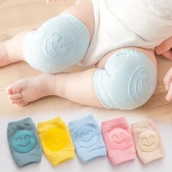 Sơ Sinh Mùa Thu Terry Bé Tất Khuỷu Tay Tập Đi Tập Bò Trẻ Em Miếng Lót Đầu Gối Mặt Cười Miếng Lót Đầu Gối