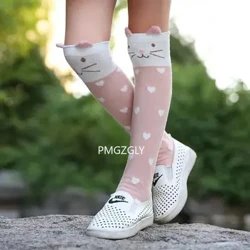 Multfilma Bērnu zeķes Meiteņu garās zeķes Kokvilnas ceļgaliem Augstas Kāju sildītāji Zeķes Garās caurules Princese Bērnu Ceļu zeķes Bērnu Deju Zeķes
