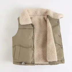 Baby Børn Vest Jakker Forår Piger Overtøj Vinter Plus Velvet Drenge Jakke Nytårs kostumer Varme frakker Småbørn Børn Vest
