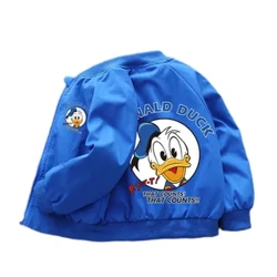 Musim Semi Bayi Laki-laki Anak Perempuan Jaket Kartun Mickey Zipper Hoodies Jaket Sweatshirt Anak-anak Jaket Pakaian Luar 1-6 Tahun