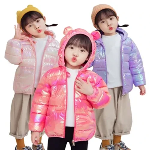 Musim Dingin Jaket Turun Ringan Anak-anak Anak Laki-laki Anak Laki-laki Bayi Pakaian Luar Anget Anak-anak Musim Gugur Mantel Kain Warna-warni Pakaian Kasual