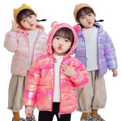 Mùa Đông Có Mũ Trùm Đầu Nhẹ Xuống Áo Khoác Trẻ Em Bé Gái Bé Trai Ấm Áp Cho Bé Áo Khoác Ngoài Trẻ Em Mùa Thu Vải Nhiều Màu Sắc Áo Khoác Quần Áo Thông Thường