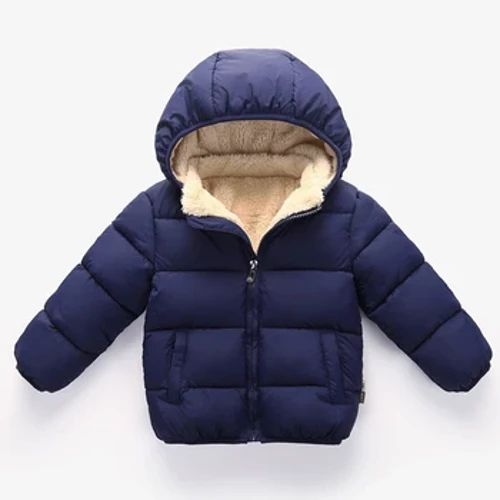 Bebê crianças casacos de inverno jaquetas grossas para meninos quente pelúcia engrossar outerwear para meninas jaqueta de pele com capuz crianças roupas snowsuit
