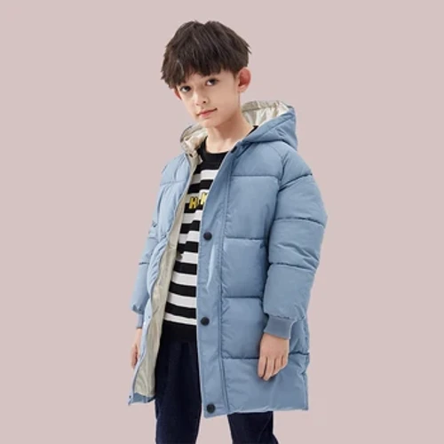 Musim Dingin Anak Laki-laki Anak Perempuan Mantel Berkerudung Panjang Anak Jaket Anak-anak Hangat Pakaian Luar Rusia 2-10 Tahun Remaja Anak Menebal Parka Snowsuit