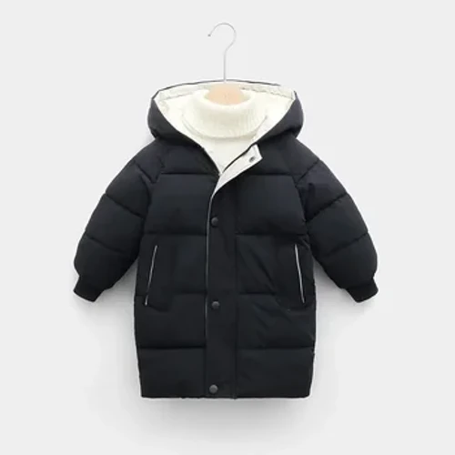 1-12Y Bayi Anak Anak Jaket Panjang Jaket Luar kanggo Anak Laki-laki Anak Perempuan Pakaian Musim Dingin Remaja Mantel Parka Berlapis Kapas Menebal Hangat