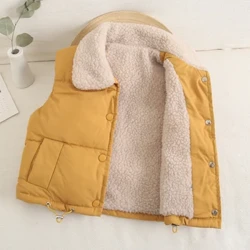 Crianças colete jaquetas para meninas outerwear inverno grosso mais veludo menino jaqueta trajes de ano novo casacos quentes do bebê crianças com capuz colete