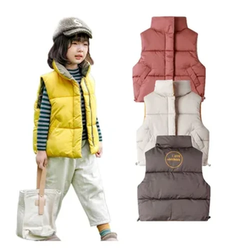Crianças coletes 2020 outono inverno coletes para crianças quentes meninas casacos sem mangas meninos outerwear bebê colete jaqueta 2-8 anos