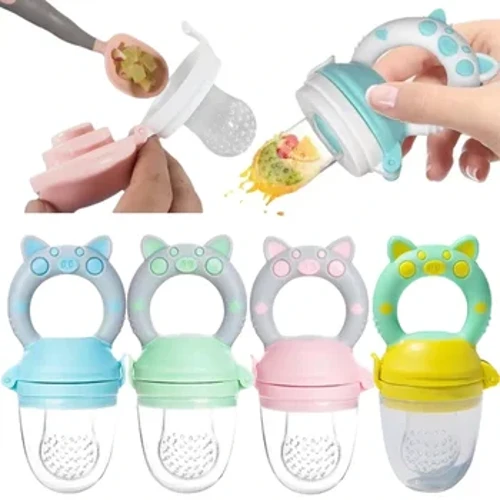 Hình Chú Heo Dễ Thương Sơ Sinh Cho Bé Ăn Thực Phẩm Tươi Tươi Nhà Máy Xay Trái Cây Ăn Trái Cây Núm Vú Giả Tập Ăn Trái Cây Mài Dính Túi Đựng Thực Phẩm
