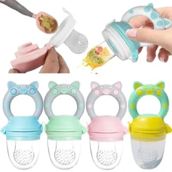 Simpatico Maiale Neonato Alimentatore di Alimenti Freschi Macinini per Alimenti per Bambini Alimentatore di Frutta Ciuccio Formazione per Mangiare Frutta Macinazione Bastone Borsa per Alimenti