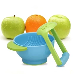 Baby-Fütterungsset, Baby-Obstfütterer, Lebensmittelmühle, Kochen für Kleinkinder, Stillschüssel, Nebennahrung, Obstfütterer