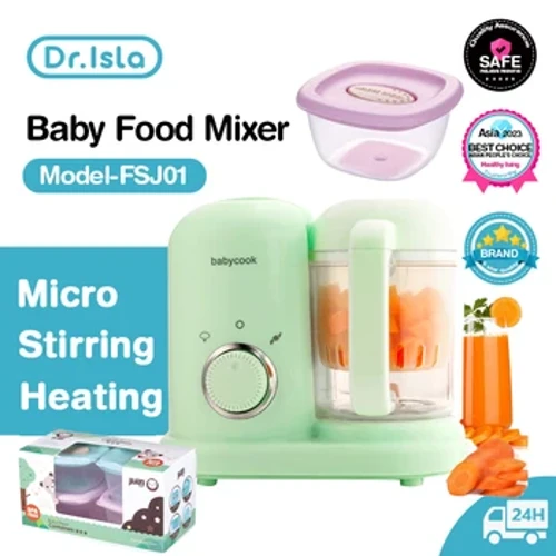 Dr.isla Multifunctionele babyvoedingmaker Aanvullende keukenmachine Kindervoedselmolen Stomen, roeren, verwarmen, koken Machine