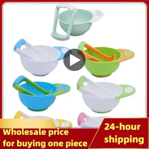 Baby Food Grinding Bowl Children's Complementary 2-piece Grinder Crushing Fruits Squeezing Juice Safe And Hygienic Feeding Mills