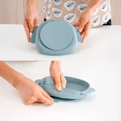Mias Silicone Grád Bia do Leanaí Pláta Itheacháin Leanaí Madraí Cartúin Miasa Traenála Toddle Earraí Boird Stuif Babaí