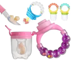 Bé ăn bổ sung đồ tạo tác bé ăn trái cây mọc răng trẻ em mọc răng dính đồ chơi trái cây và rau củ cắn không độc hại natura