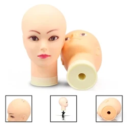 Kvinnelig modell hode PVC mannequin hode praksis trening modell med klemme for å lage parykker lue display dukke i mannequins