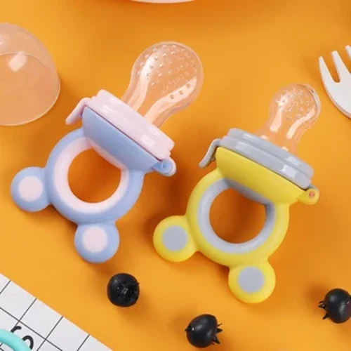 Babyfrugt Rispasta Hjælpebørstaske Fødevarekvalitet Silikonebiderpind Nyfødt Fotografi Tilbehør