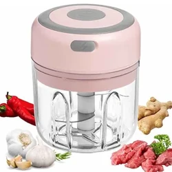I-Multi-Function Food Processor Kagesi Encane Yokudla I-Garlic Vegetable Chopper Ginger Crusher Cindezela Inyama Yenyama Yesithelo U-anyanisi Chopper