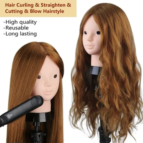 85% ʻO nā poʻo mannequin lauoho kanaka maoli no ka hoʻopololei ʻana i ka hoʻomaʻamaʻa ʻana i ka ʻoihana Solon Hairdresser Dummy Doll Heads no ka lauoho lauoho.