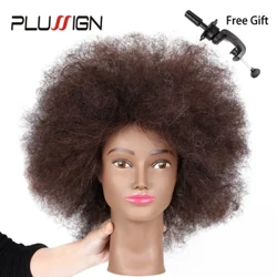 Plussigni treeningpeade salong Afromannekeenipead juustest mannekeenipead, mannekeenipead, juuksuripead, musta värvi mannekeenipead