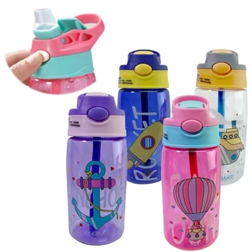 480 ml laste Water Sippy Cup Creative Multifilmi beebi toitmistops õlgedega Lekkekindel veepudel õues kasutatavad kaasaskantavad lastetopsid