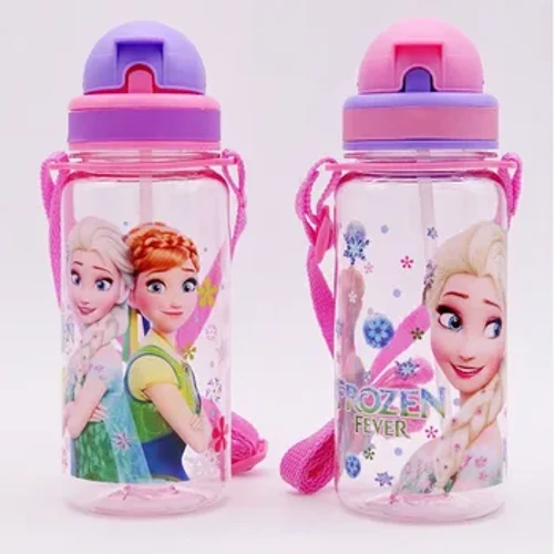 Disney Chuột Mickey Hoạt Hình Cốc Có Ống Hút Trẻ Em Tuyết Trắng Xe Ô Tô Frozen Thể Thao Bình Bé Gái Công Chúa Sophia Cốc Ăn
