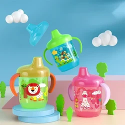 6 Monate und älter Babyflasche Entenschnabelbecher Trinkbecher mit Griff Flaschensturzverhinderung, großer Durchmesser, sicheres Material