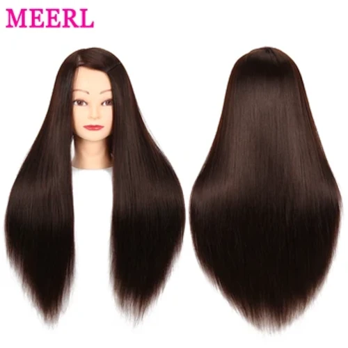 Testa di bambola da allenamento per manichini femminili con i capelli 65 cm per bambole per la cosmetologia per capelli per capelli con treppiede per la scelta