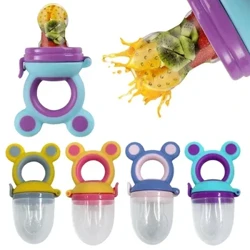 I-Baby Feeder Silicone Ukudla Okusha I-Nibbler Izingane Zomfana Intombazane Ibhele Indlebe Isithelo Idla Impahla Yengane Ephephile Ihlinzeka Ngezingono Amabhodlela Amanzi