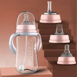 Grade Bayi Anti-Slip Handle Anti-drop Kapasitas Tinggi Botol Bayi Mulut Lebar Botol Susu Botol Susu Botol Air