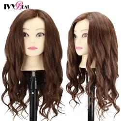 85% ʻO ke poʻo Mannequin maoli no ke poʻo no ka hoʻomaʻamaʻa lauoho Styling ʻoihana ʻoihana lauoho cosmetology Dolls poʻo no ka lauoho.