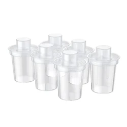 6 mau ea paʻa waiu pauda pahu Poepoe Leakproof Formula Dispenser BPA-Free i hoʻopaʻa ʻia i ka meaʻai ʻai meaʻai pahu waiho pahu pahu.