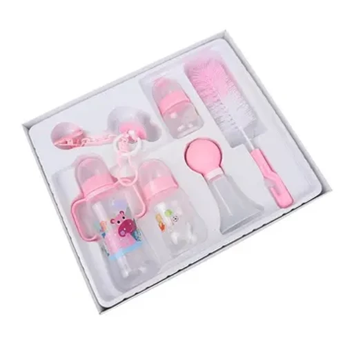 Neigebuerenen fidderen Fläsch Set New Cadeau Këscht Pp Standard Mond fidderen Fläsch Accessoiren Factory Direct Fourniture