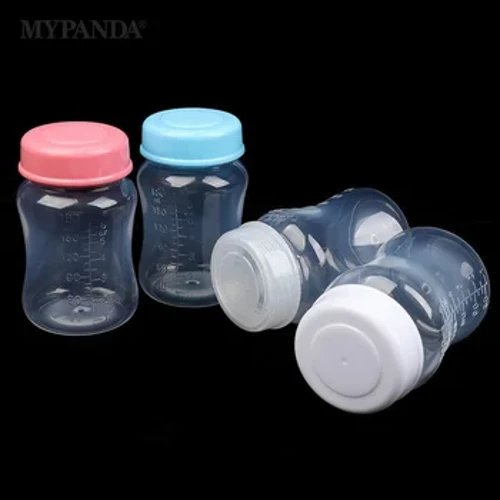 180ml Bote ng Imbakan ng Gatas sa Dibdib Malapad na Leeg ng Sanggol Newborn Food Freezer Fresh Cup Bote ng Imbakan ng Gatas ng Ina